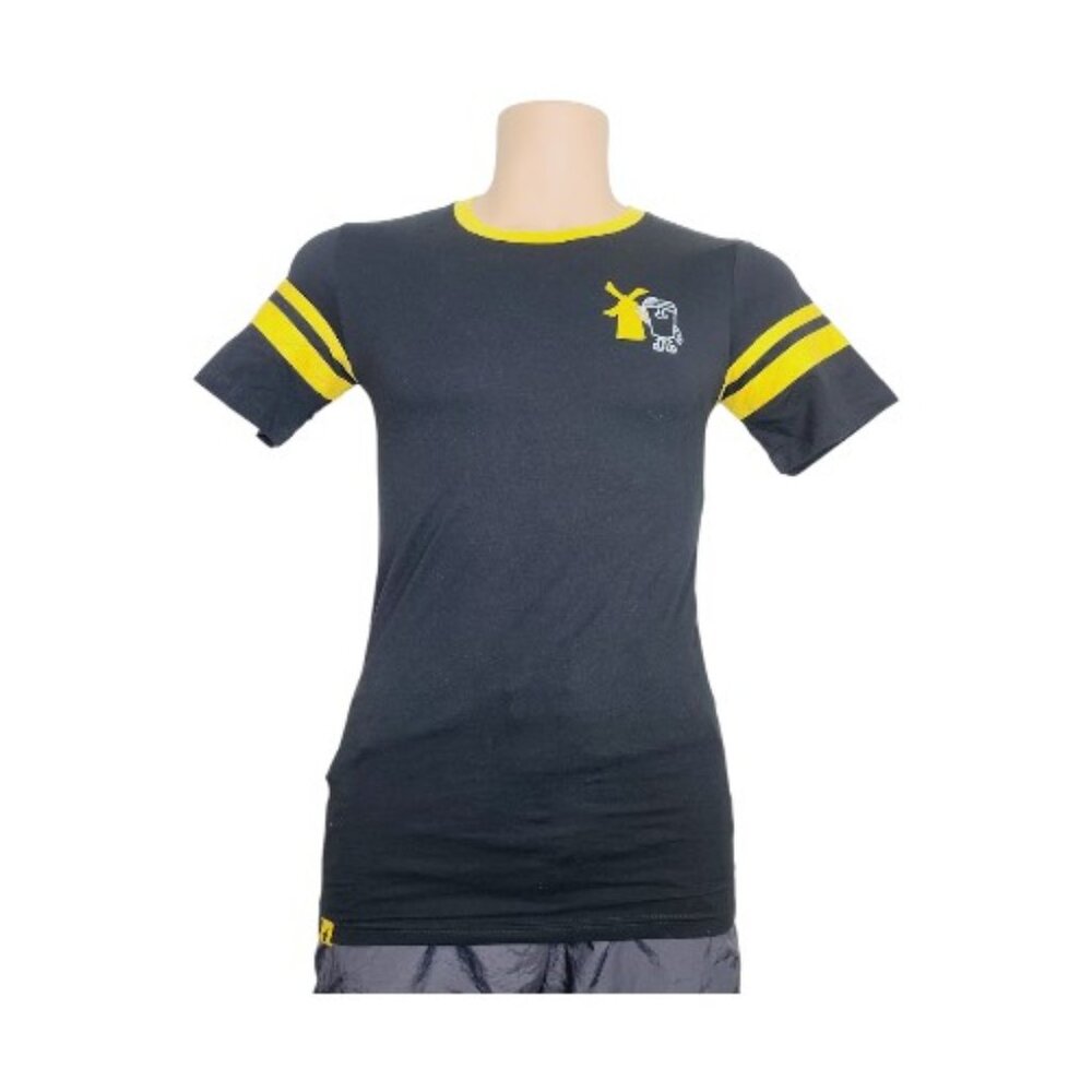 Dutch Bros Men's Yellow Black Short Sleeve Casual Pullover Basic T-Shirt Size‎ S
